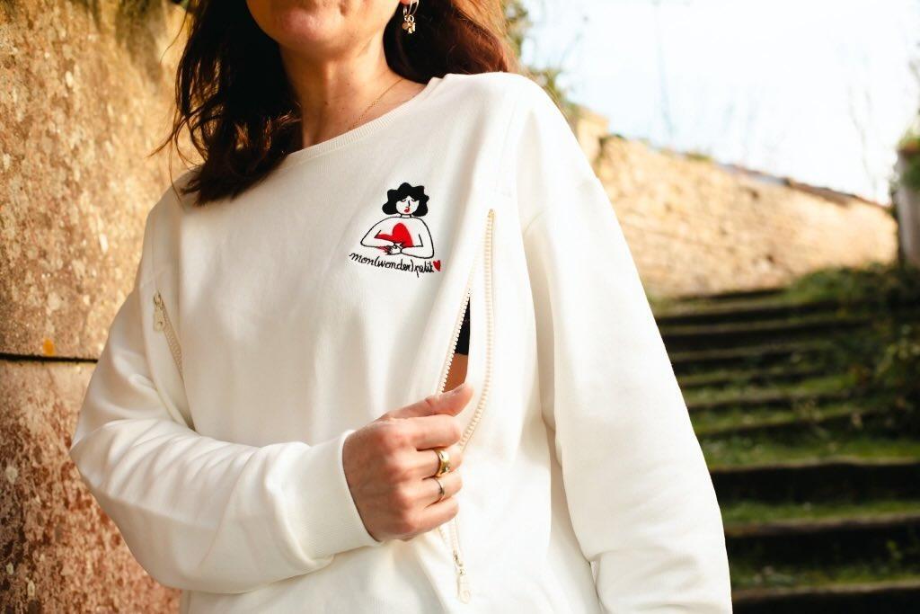 SWEAT D'ALLAITEMENT- Maude Manivert & MaisonMiniWonder